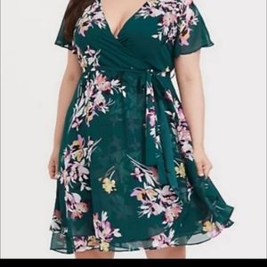 Green Floral Dress